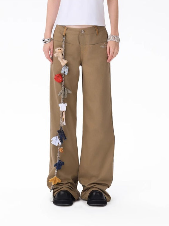 Unisex Structured Straight-Leg Trousers