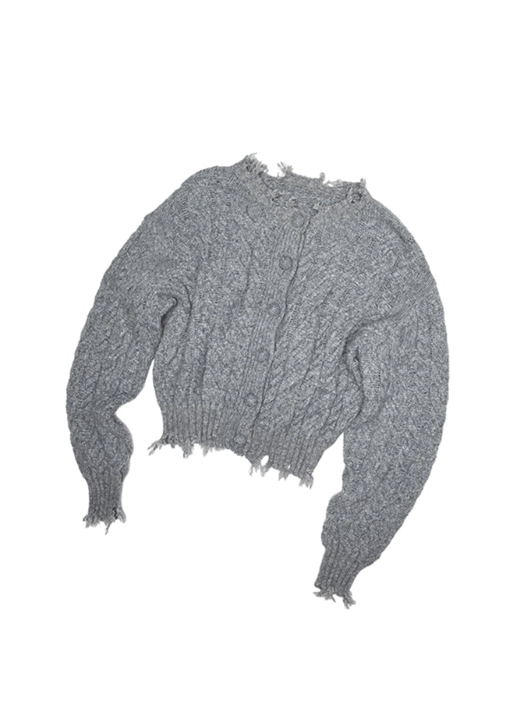 Cable Knit Cardigan & Skirt Set - CHINASQUAD