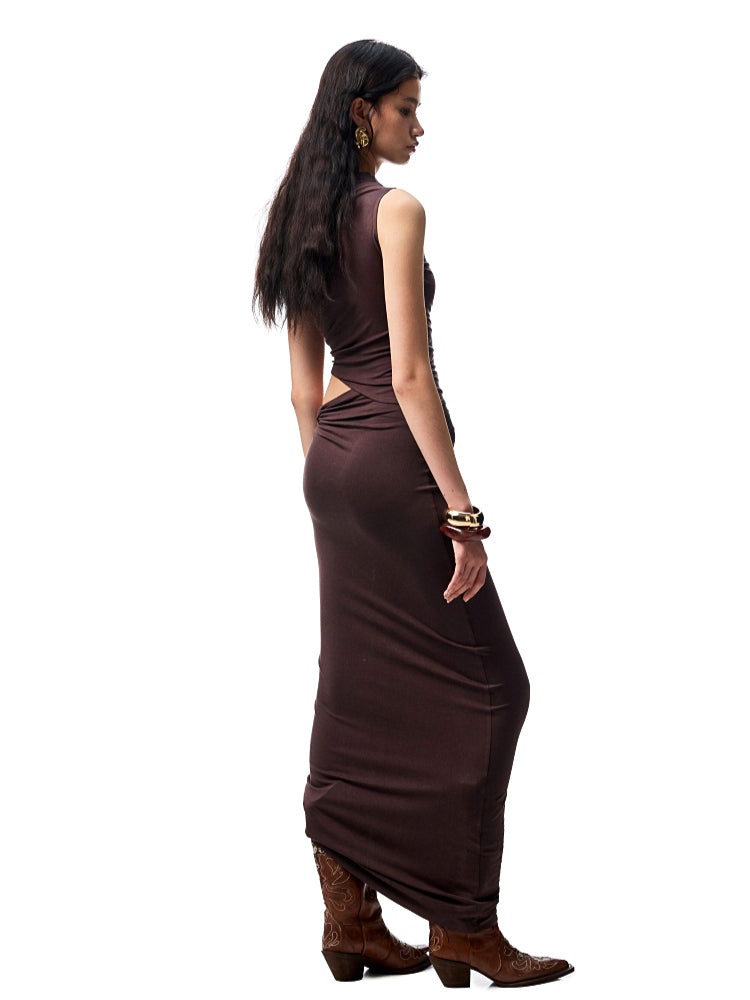 Irregular Multi-Wear Ruched Acetate T-Shirt - CHINASQUAD