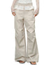 Lace Trim Pleated Cargo Pants - CHINASQUAD