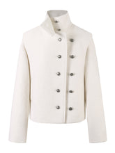 High-neck ShoulderWoolen Short Jacket - CHINASQUAD