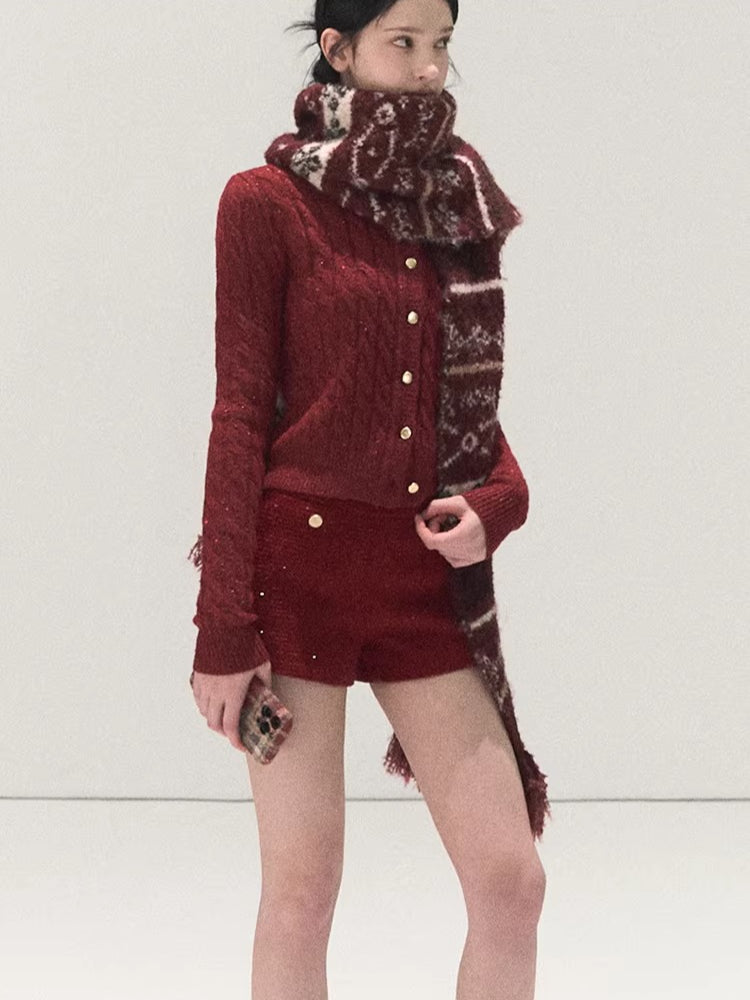 Handcrafted Fair Isle Wool Scarf