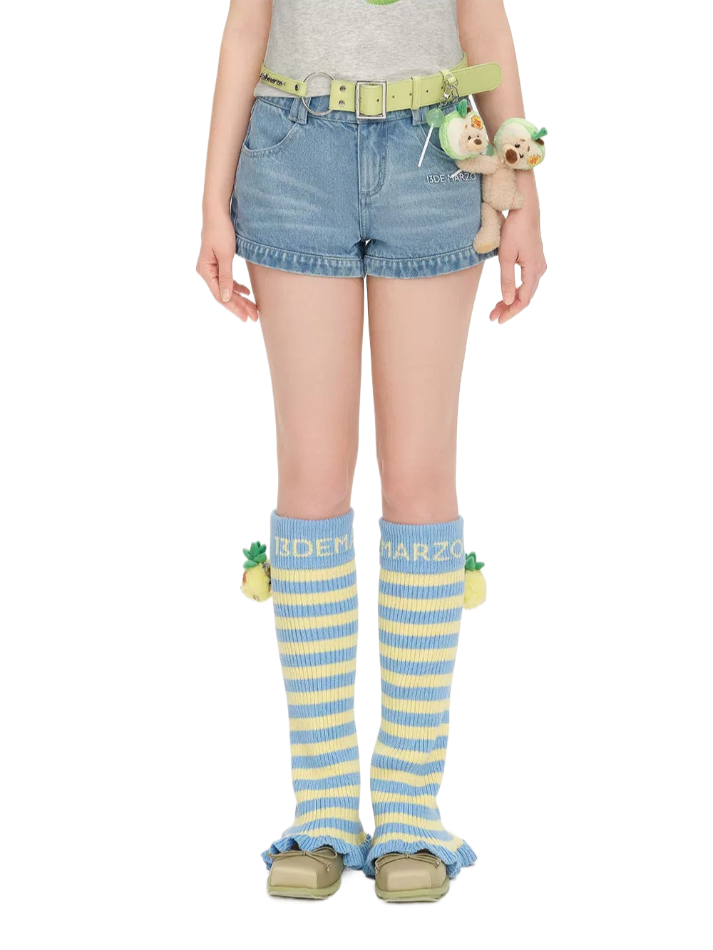 Lollipop V-Waist Slim-Fit Shorts