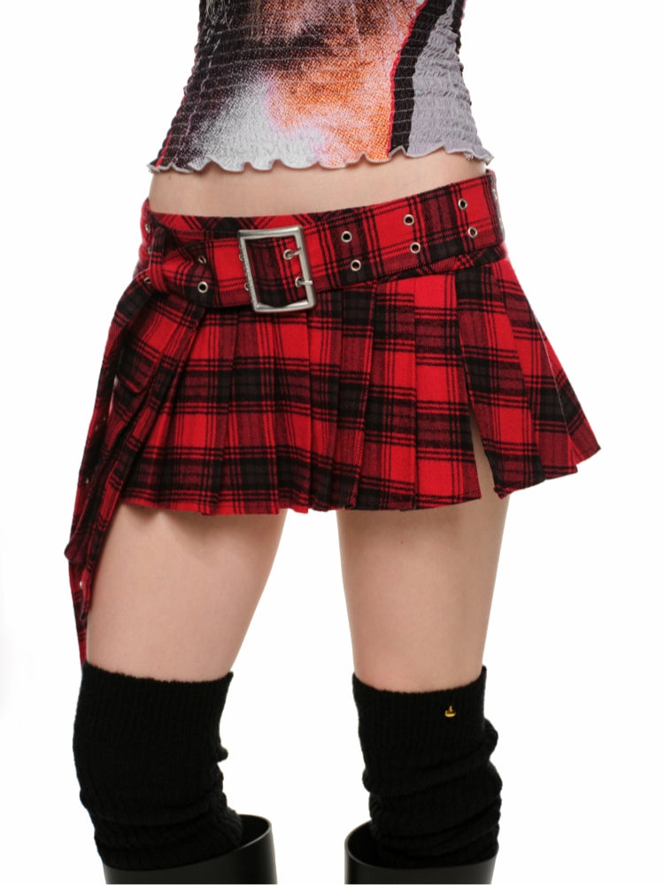 Plaid Big-Pocket Waist Belt - CHINASQUAD