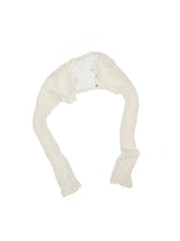 Hollow-Out Knitted Cropped Long-Sleeve Cover-Up - CHINASQUAD