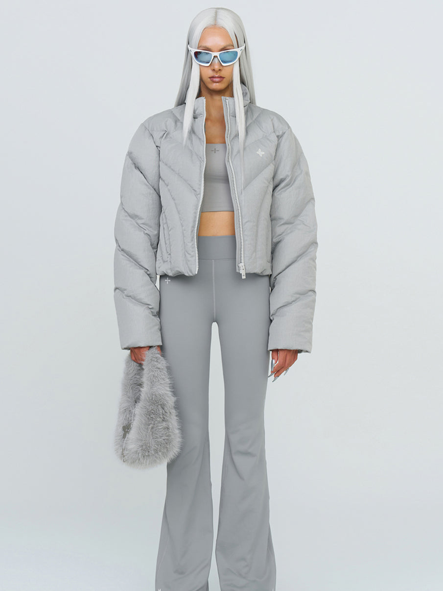 Black & Gray Hurricane Down Jacket - CHINASQUAD