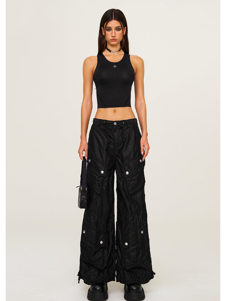 Mesh Quick Dry Waist Cinching Short Sling