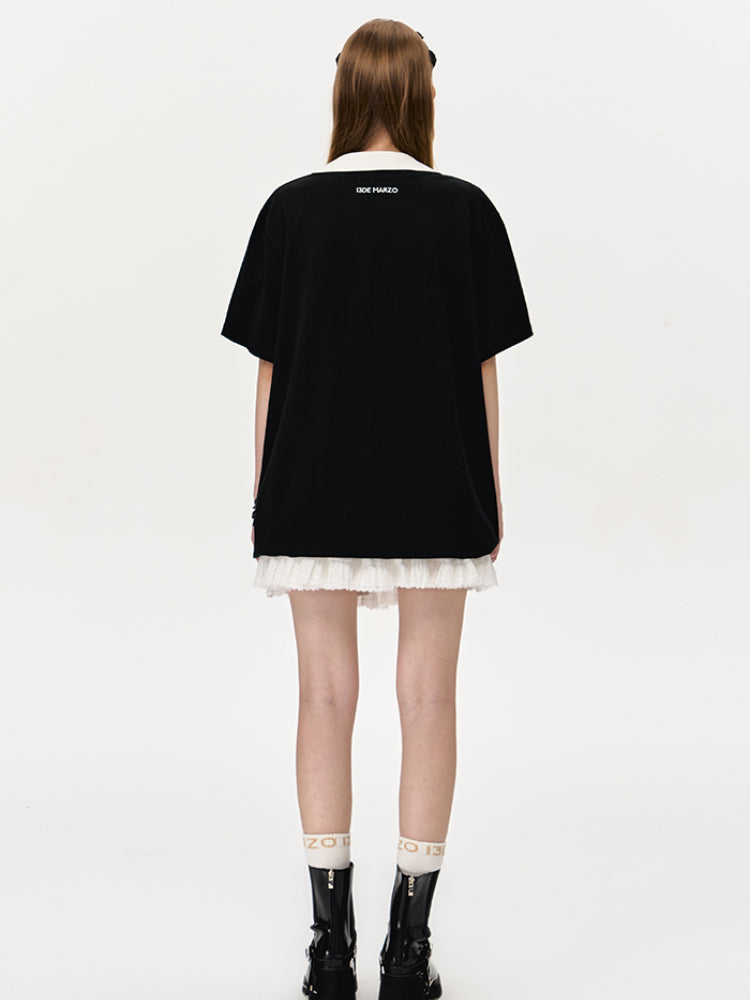 Balloon Doll Graphic Short-Sleeve T-Shirt - CHINASQUAD