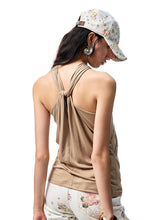 High-Elastic V-Neck Knotted Acetate Camisole - CHINASQUAD