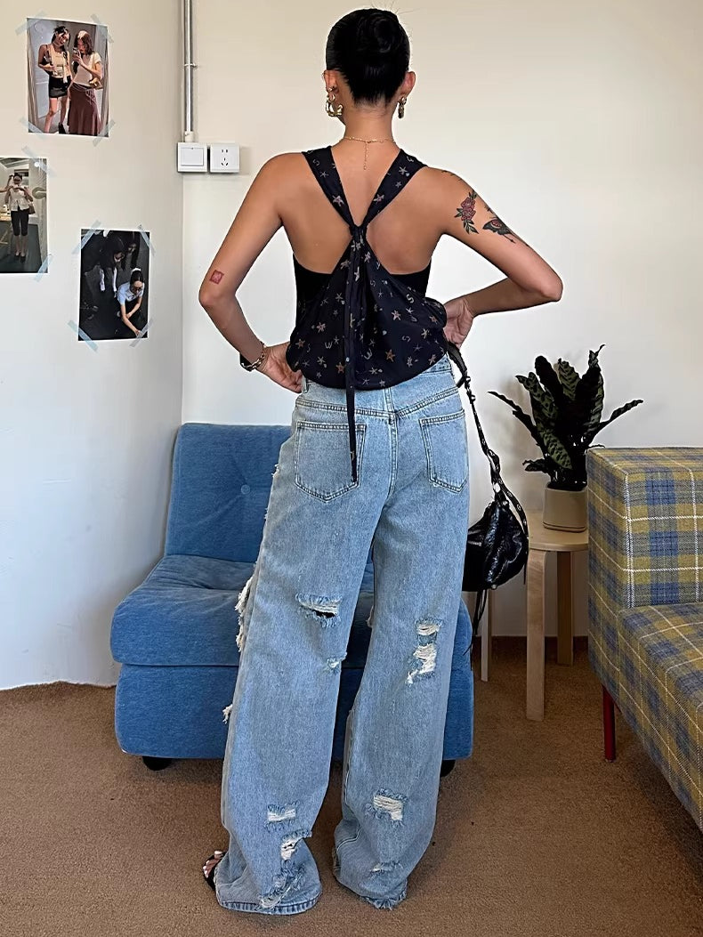 Relaxed Sleeveless Mid-Length Tank Top