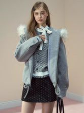 Rose Hooded Wool-Blend Jacket - CHINASQUAD
