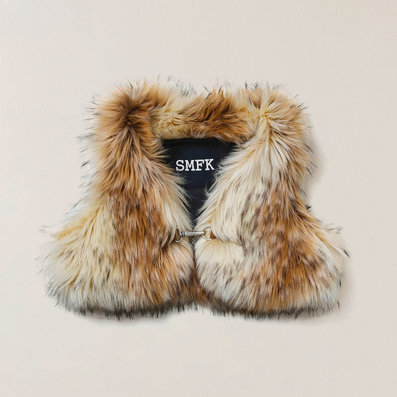 COMPASS Prairie Faux Fur Vest - CHINASQUAD