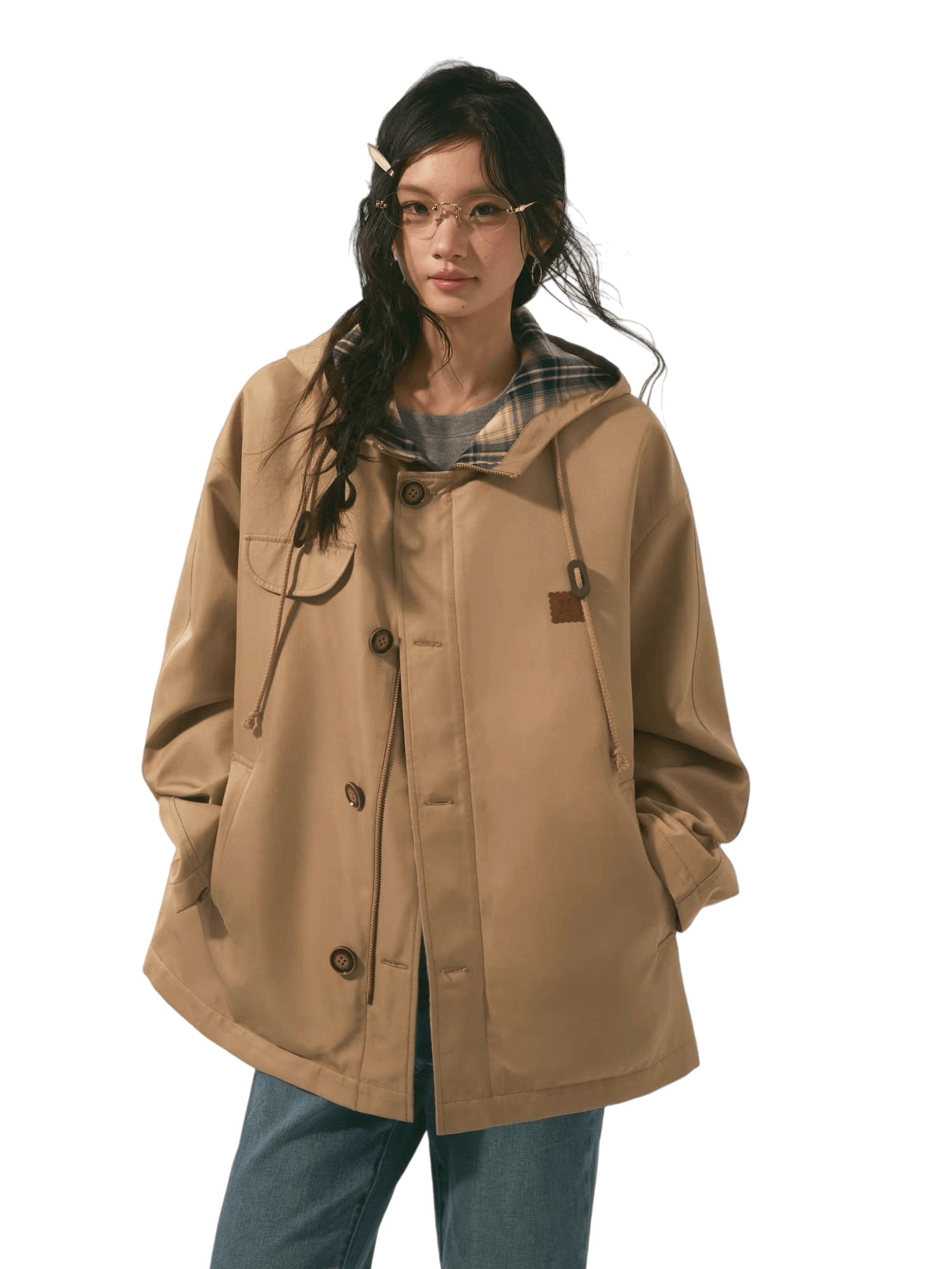 Reversible Hooded Windbreaker Jacket