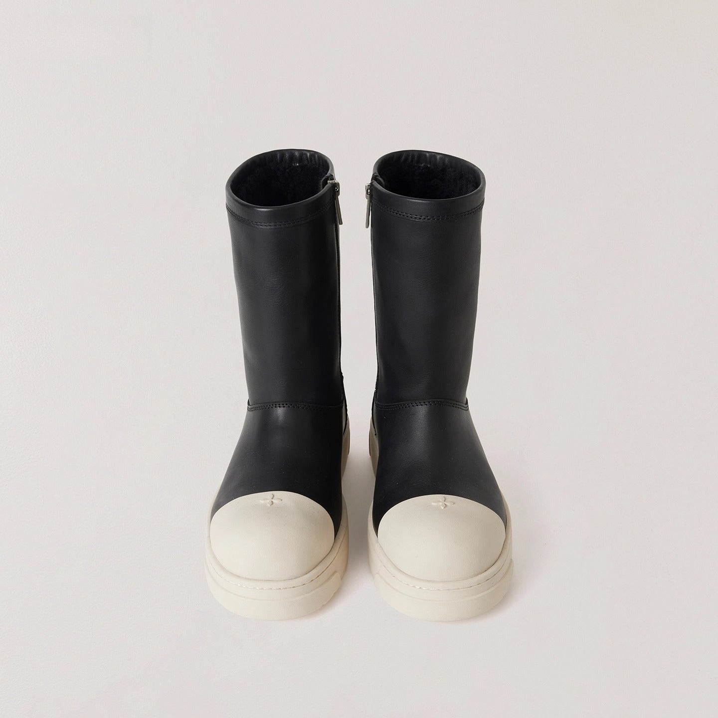 Sherpa Leather Wool Snow Boots