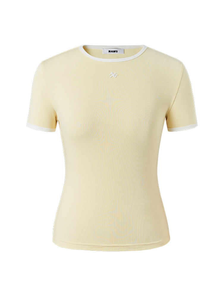 Slim-Fit Color-Block Crewneck Sports T-Shirt - CHINASQUAD