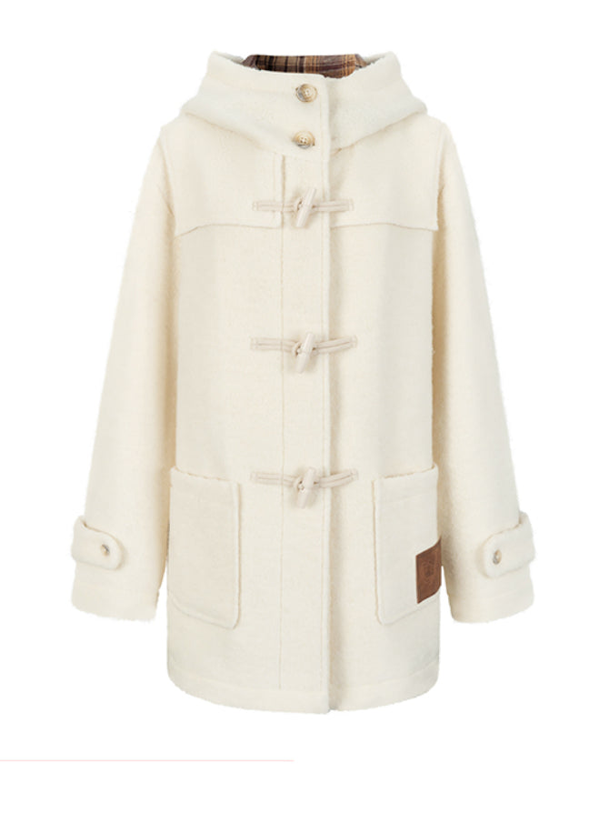 Preppy Plaid Shearling Coat - CHINASQUAD