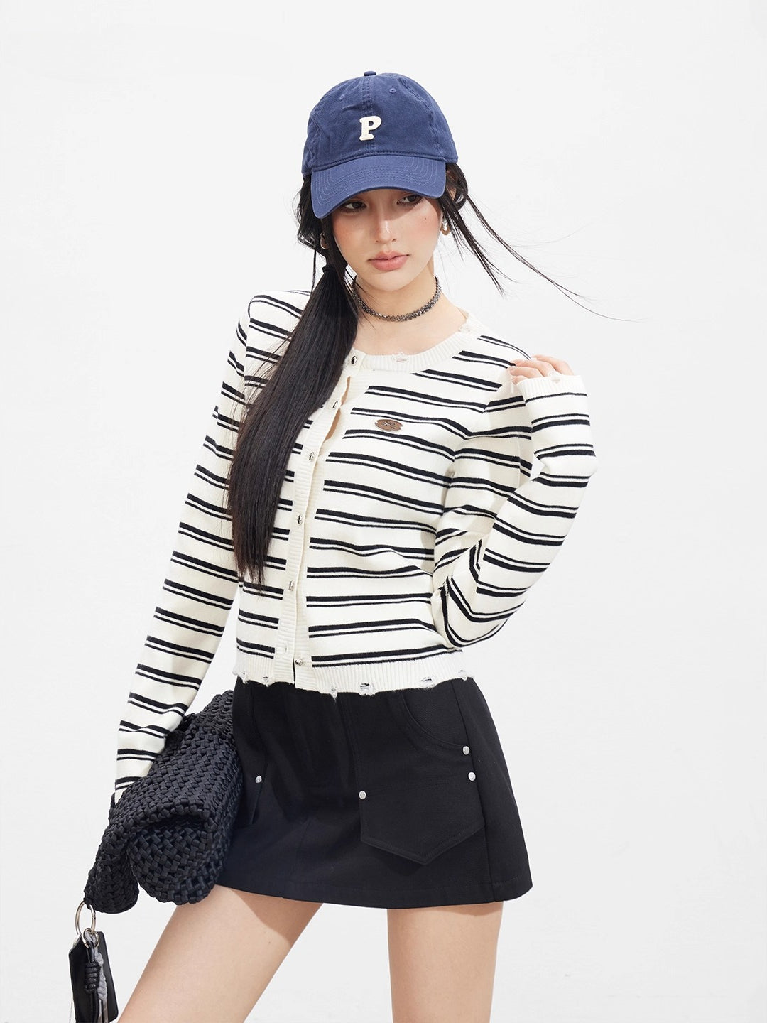 Striped Knit Cardigan
