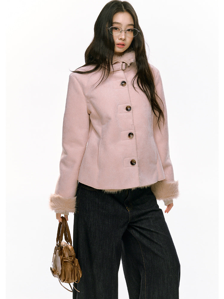 Slim-Fit Furry Jacket - CHINASQUAD