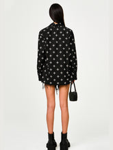 Black Oversized Cotton Shirt - CHINASQUAD