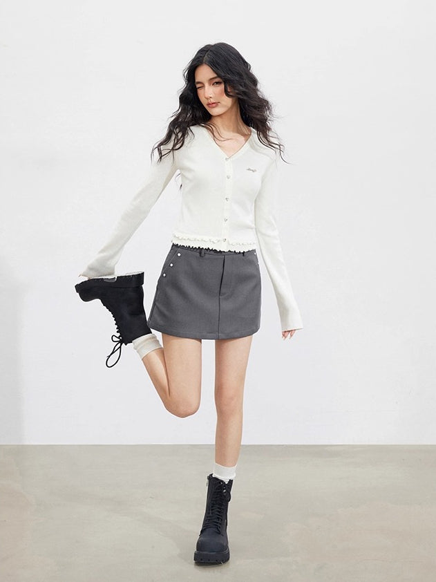 Lace Hollow Knit Cardigan
