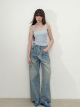 Embroidered Bow Shoulder Strap Slimming Camisole - CHINASQUAD