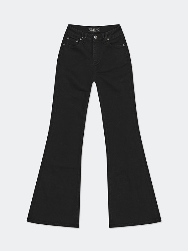 Wild Mustang Classic Elastic Flare Jeans - CHINASQUAD