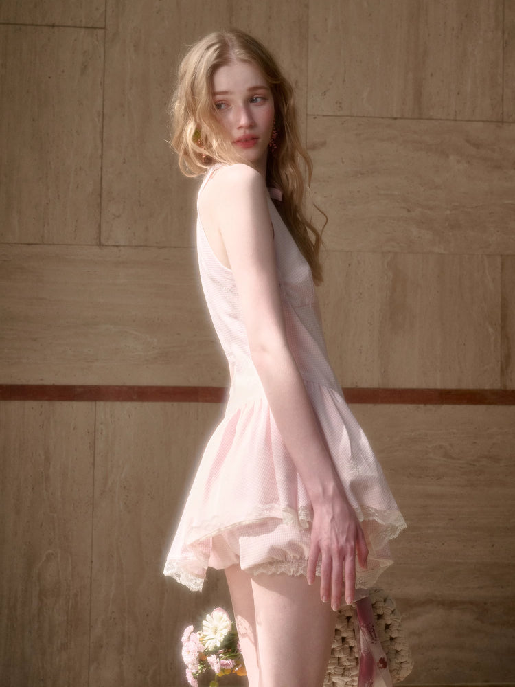 Summer Cool Soft Mist Pink Dress - CHINASQUAD