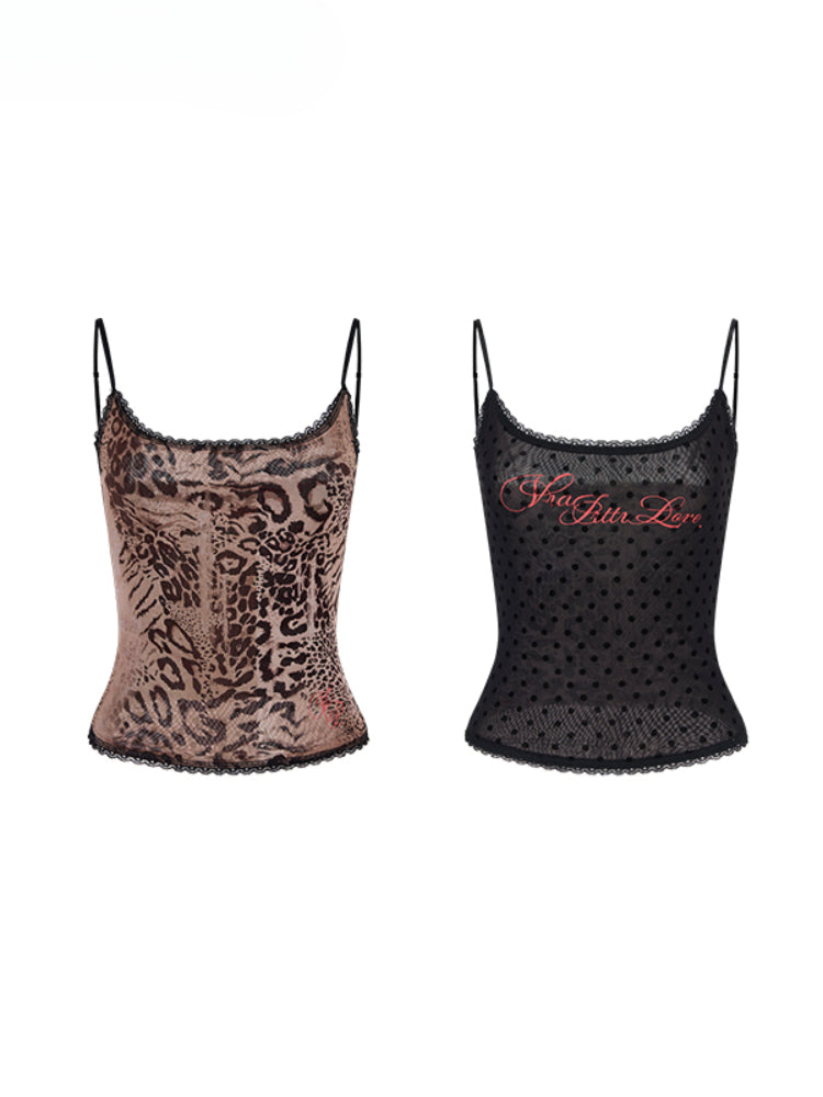 Reversible Leopard Dot Camisole - CHINASQUAD