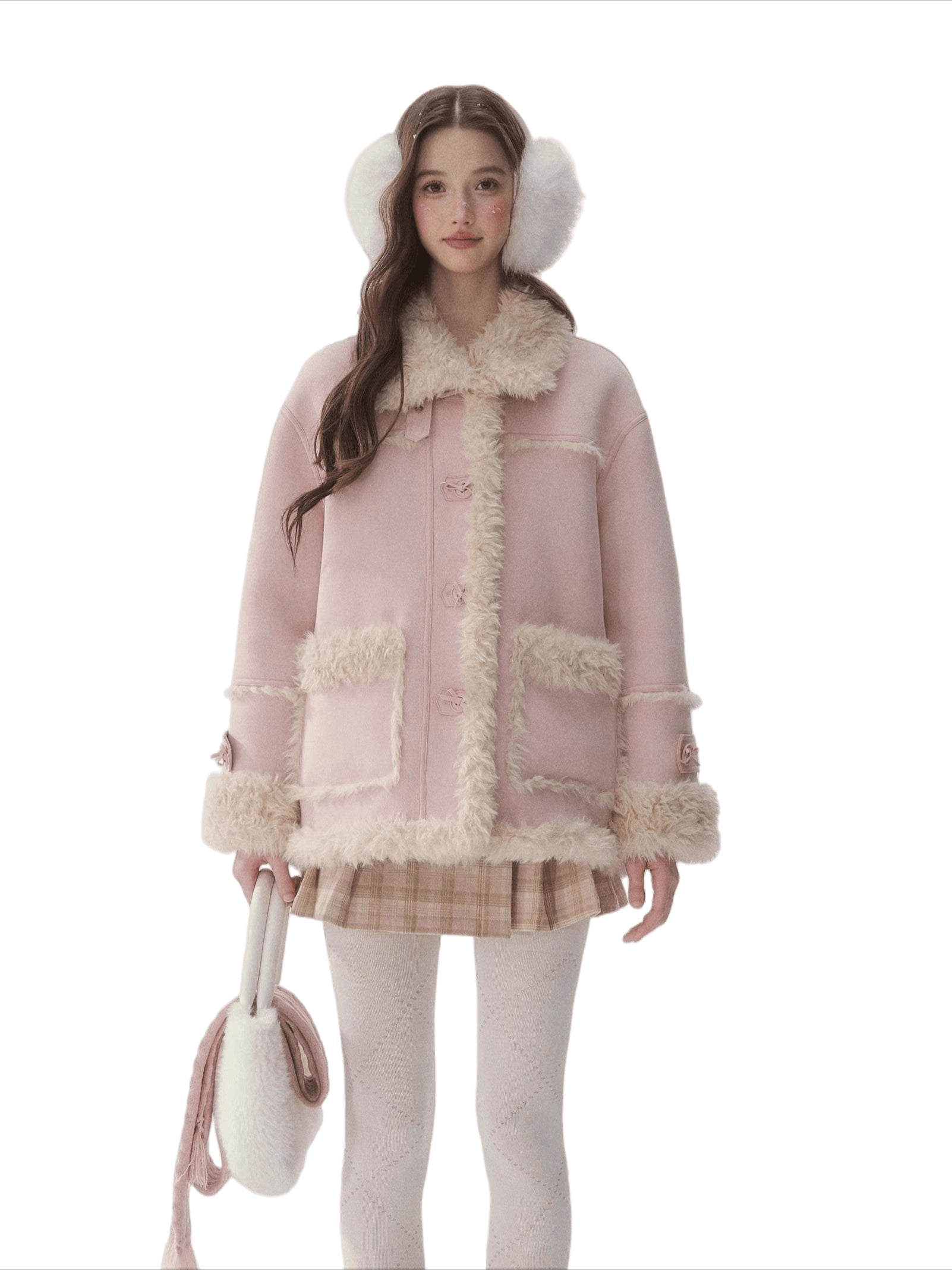 Reversible Faux Shearling Winter Jacket