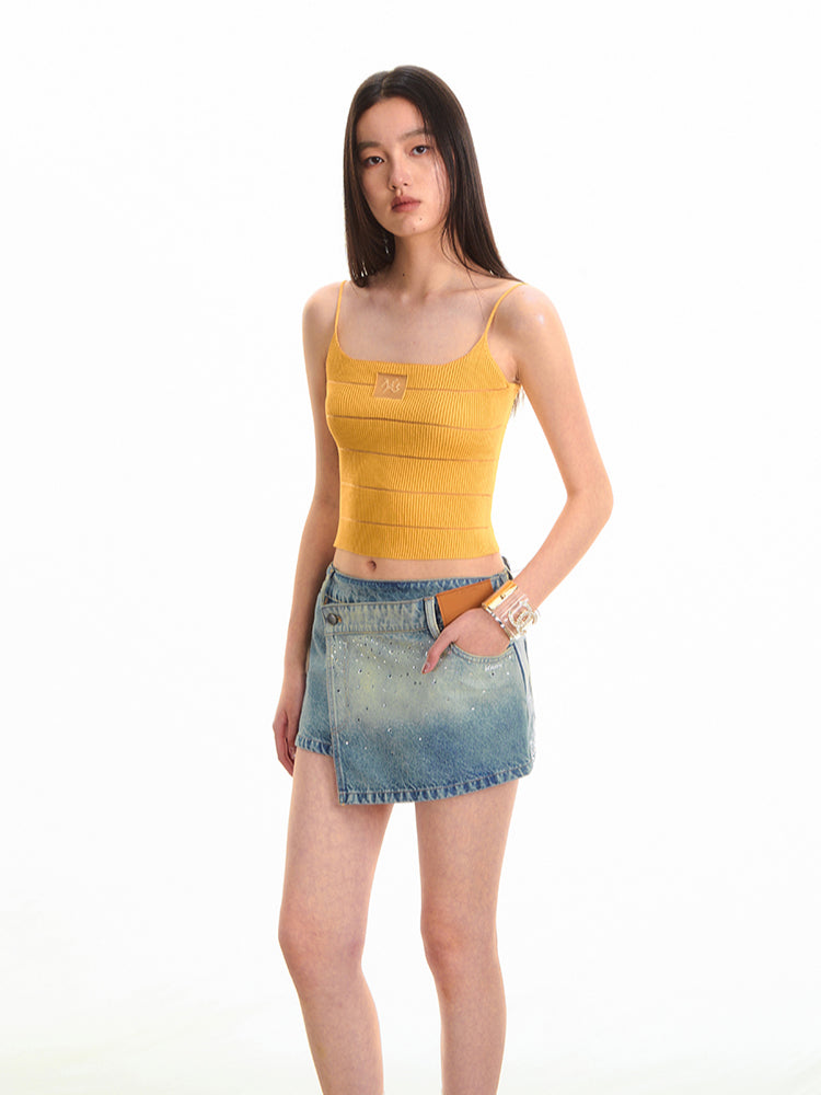 Modern Rhinestone Galaxy A-line Skirt - CHINASQUAD