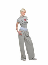 Patchwork Wide-leg Sweatpants - CHINASQUAD