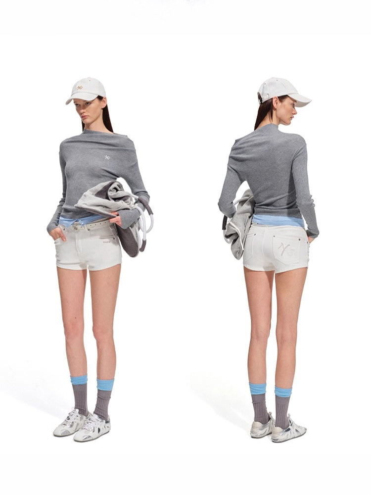 Neva Wool-Blend Knit Crewneck
