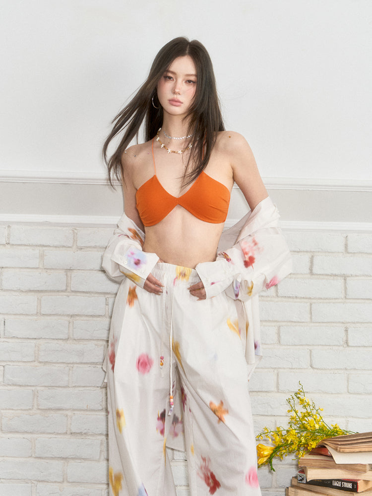 Flower Hanging Casual Pants - CHINASQUAD