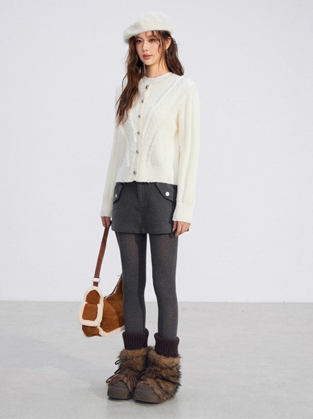 Soft Plush Cable-Knit Sweater