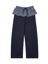 Plaid Ruffle Pleated Loose Long-Sleeve Shirt - CHINASQUAD