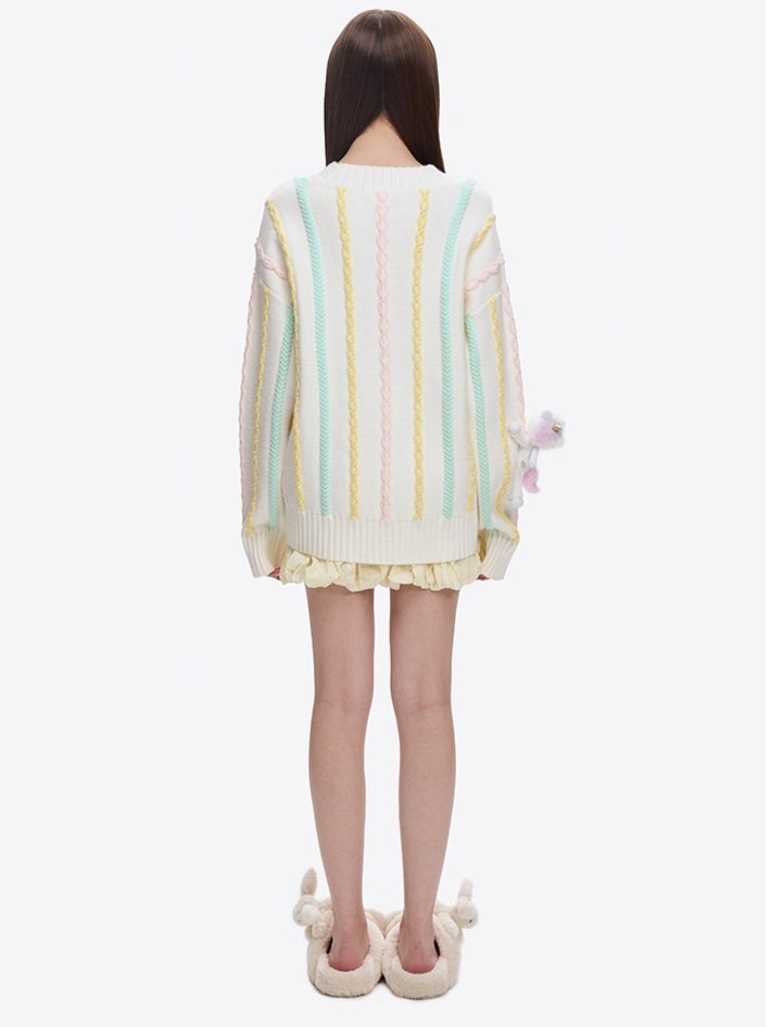 Glow Teddy Cross-Strap Platform Slippers