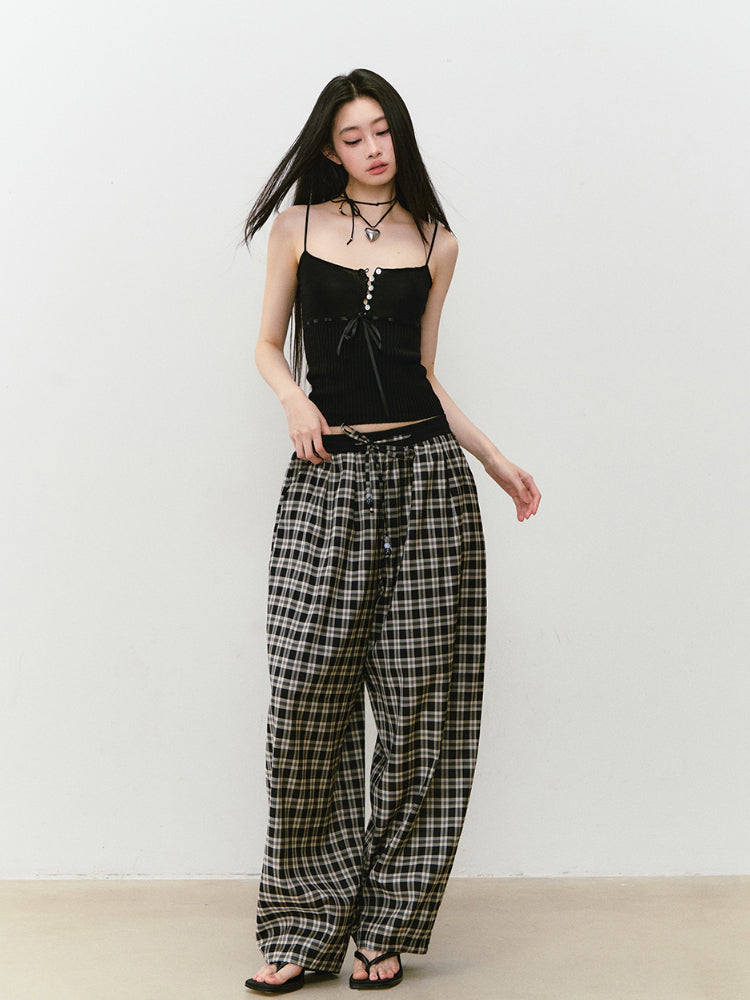 Button Lyocell Knit Tank Top - CHINASQUAD