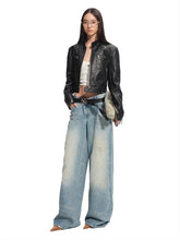 Matte Faux Suede Cropped Moto Jacket - CHINASQUAD