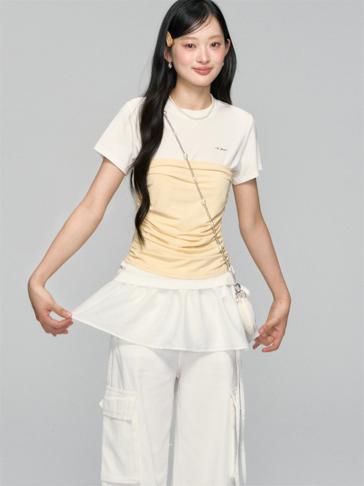 Layered Illusion Fitted T-shirt
