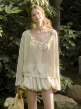 Cool Ice Silk Flower Hollow Cardigan - CHINASQUAD