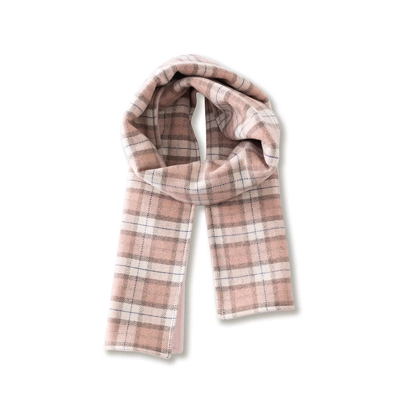 Pink Plaid Horn-buttoned Coat - CHINASQUAD