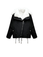 Detachable Fur Collar Parka Coat - CHINASQUAD