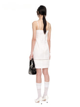 Bow Tie Double-Layer Bustier Dress - CHINASQUAD