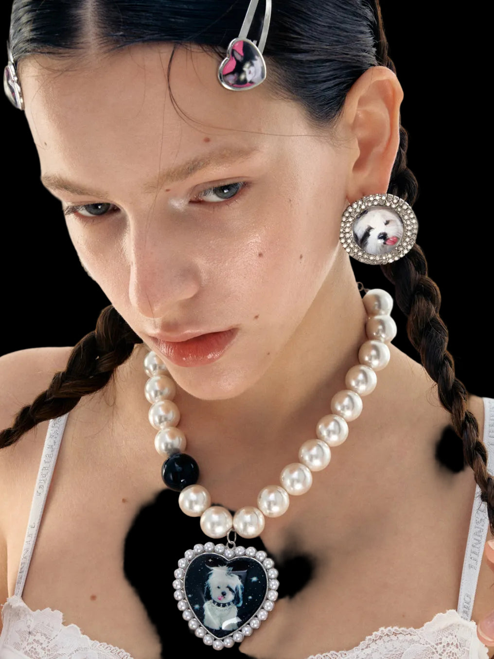 Sweet Punk Dog Star Charm Necklace - CHINASQUAD