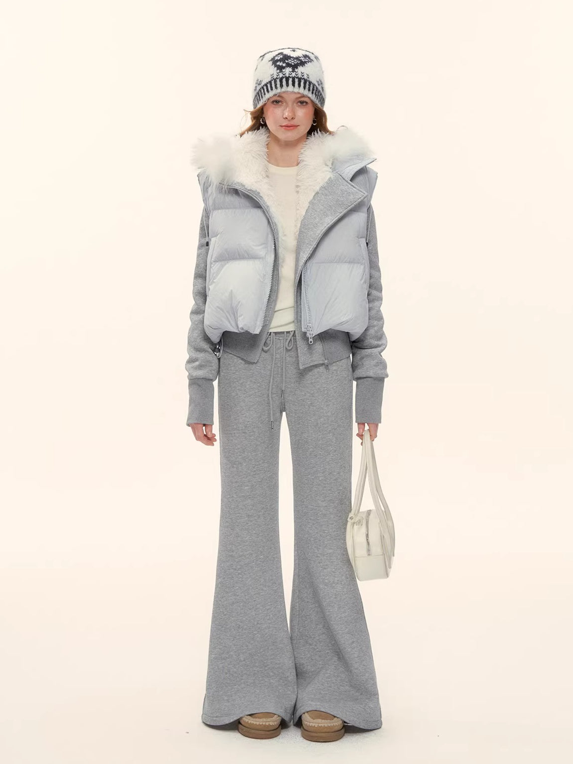 High-Waist Flared Lounge Pants