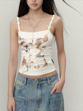 Off-white Lace Panel Camisole - CHINASQUAD