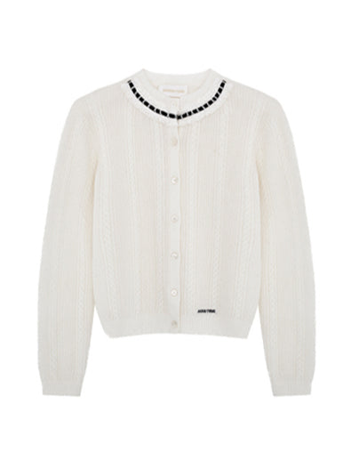 Cable Knit Cardigan - CHINASQUAD