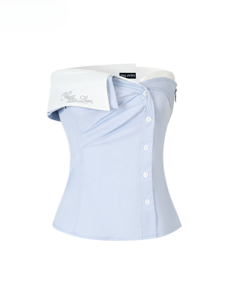 Irregular Layered Bustier - CHINASQUAD