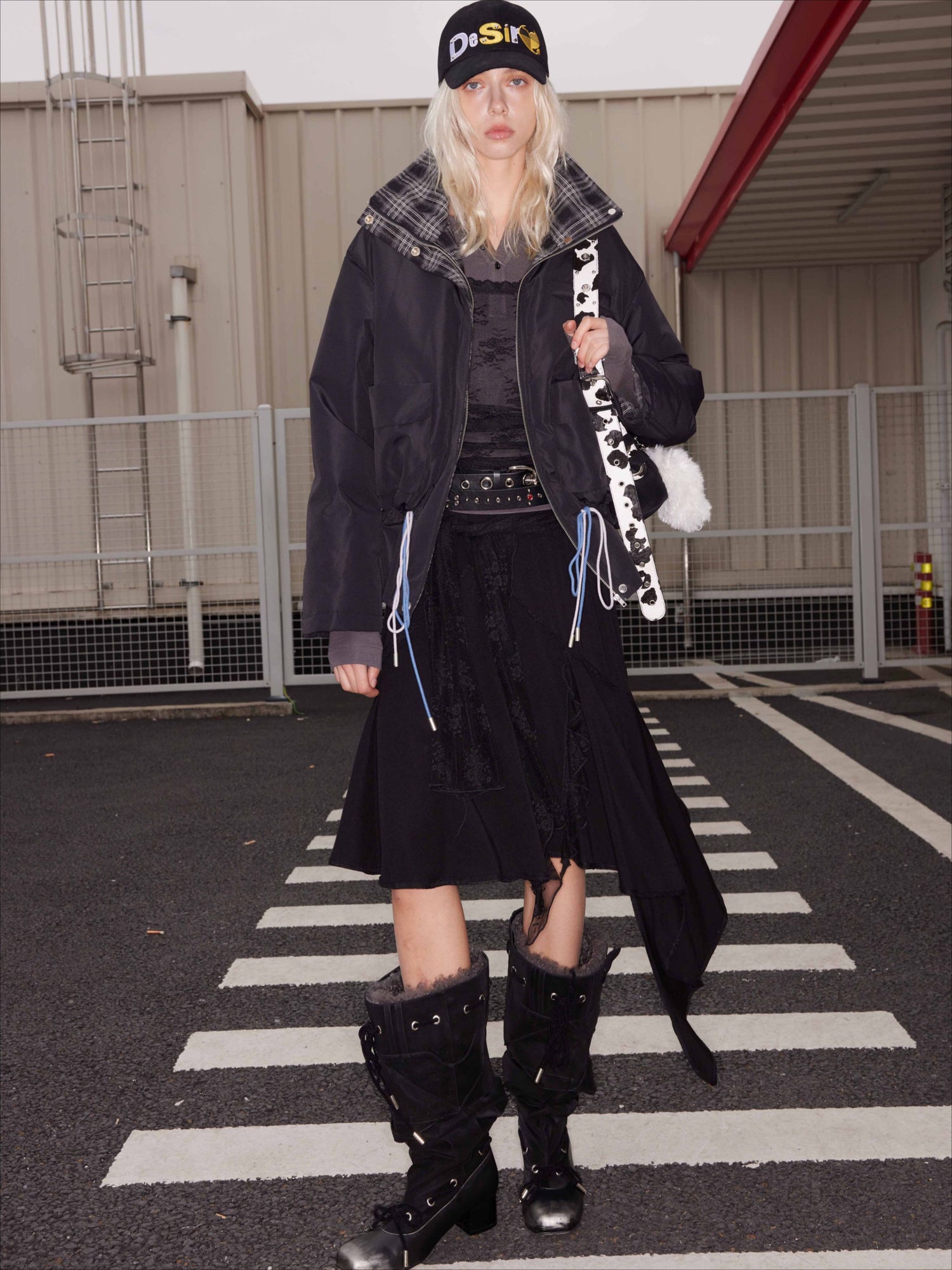 Detachable Fur Collar Suede Knee-High Fashion Boots - CHINASQUAD
