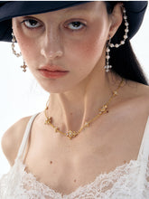 Iris Rhinestone Pendant Necklace - CHINASQUAD